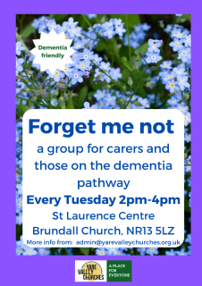 Forget Me Not  - a group for carers and those on the dementia pathway